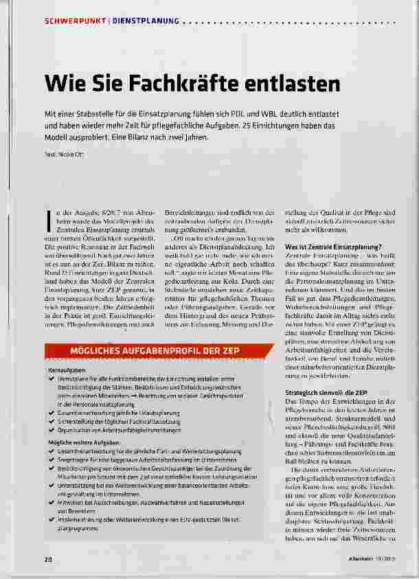 Vorschauseite 1: Wie Sie Fachkräfte entlasten