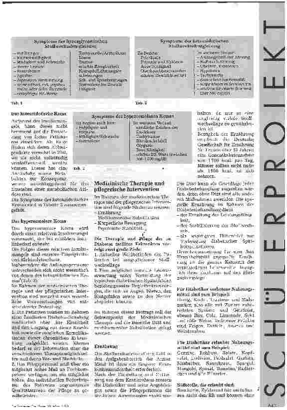 Vorschauseite 2: Diabetes mellitus Schülerarbeit Altenpflege, Grundlagen der medizinischen und pflegerischen Intervention