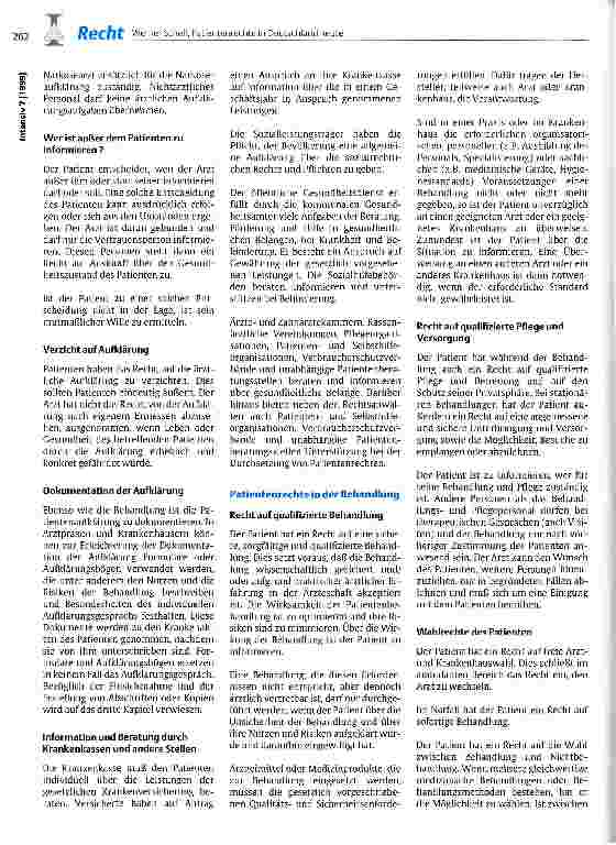 Vorschauseite 3: Patientenrechte in Deutschland heute Beschluß der 72. Gesundheitsministerkonferenz am 9./10. Juni 1999 in Trier