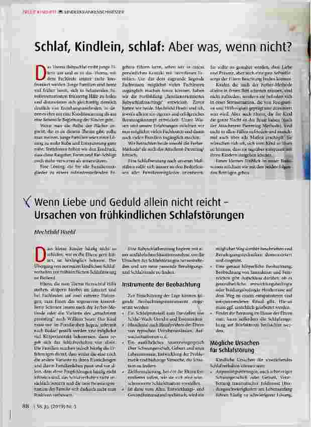 Vorschauseite 1: Schlaf, Kindlein, schlaf: Aber was, wenn nicht?