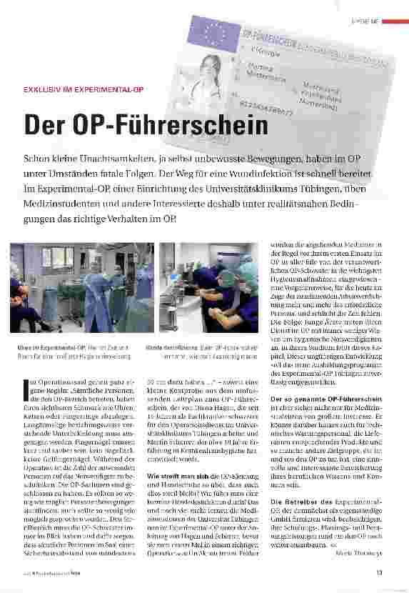 Vorschauseite 1: Der OP-Führerschein