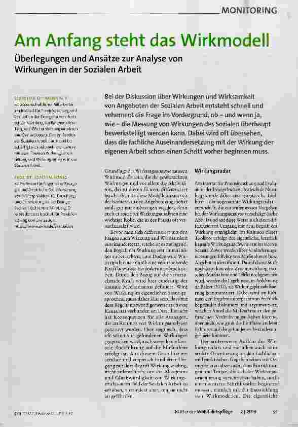 Vorschauseite 1: Am Anfang steht das Wirkmodell