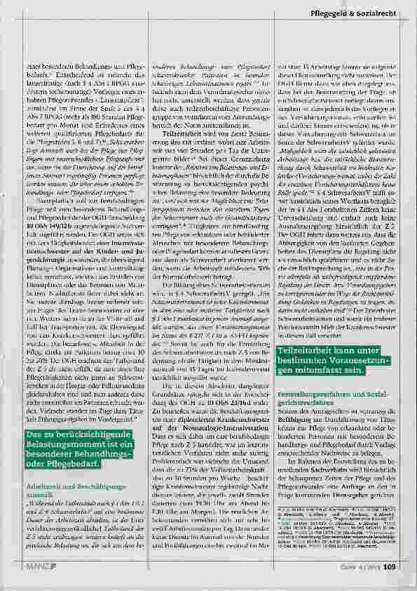 Vorschauseite 2: Pensionsrecht in der Praxis: Schwerarbeit in Pflegeberufen (Teil 4)
