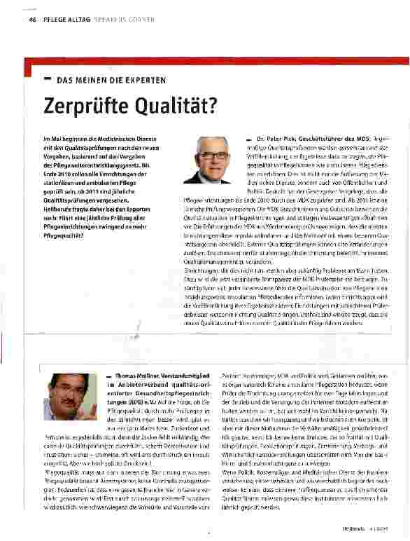 Vorschauseite 1: Zerprüfte Qualität?