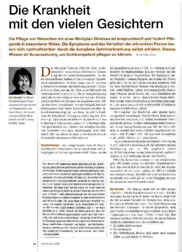 Vorschauseite 1: Die Krankheitmit den vielen Gesichtern