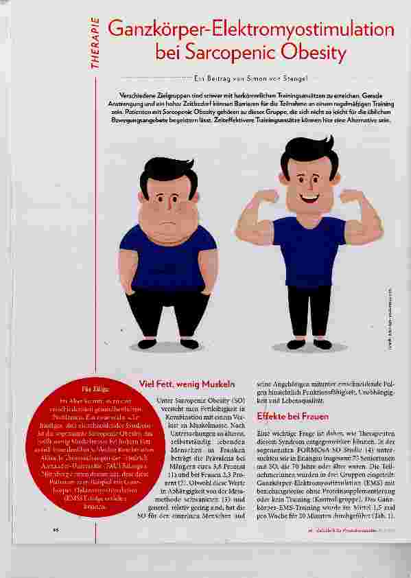 Vorschauseite 1: Ganzkörper-Elektromyostimulation bei Sarcopenic Obesity