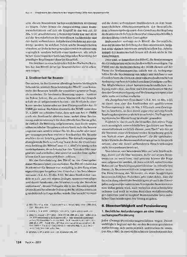 Vorschauseite 2: Tendenzen der aktuellen Rechtsprechung 2018 zum Beamtenrecht