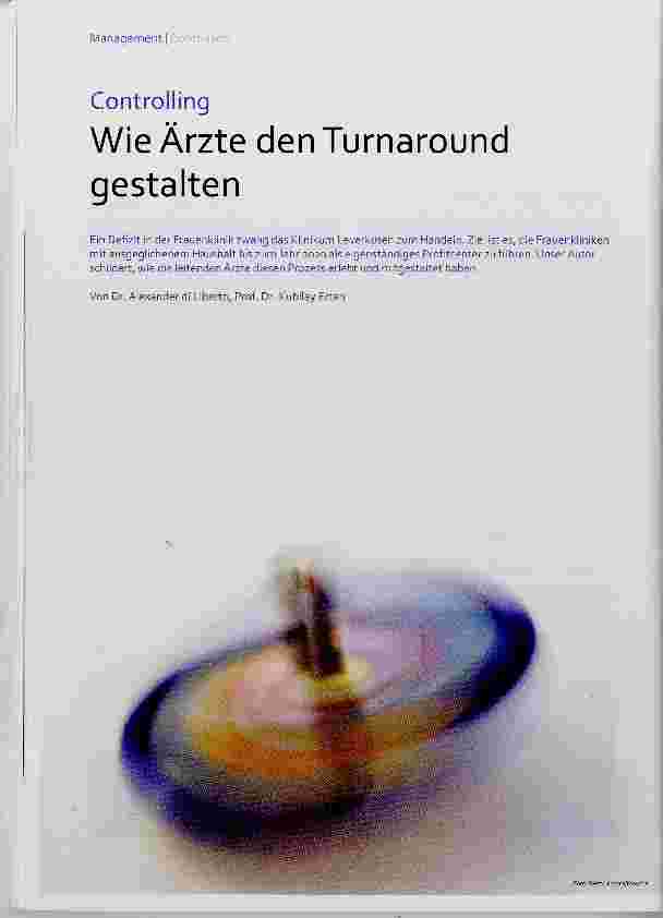 Vorschauseite 1: Wie Ärzte den Turnaround gestalten