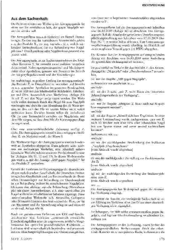 Vorschauseite 2: Irreführende Werbung aufgrund nicht wissenschaftlich belegter Wirkung
