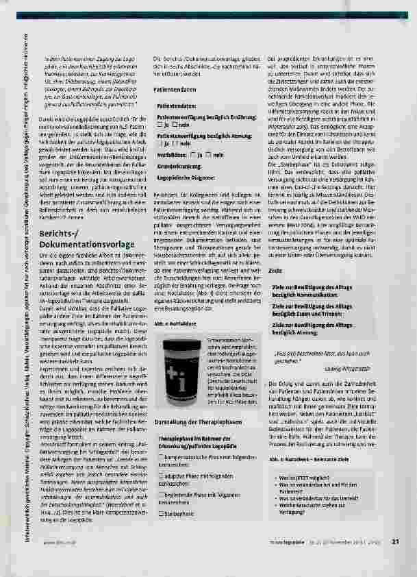 Vorschauseite 2: Palliative Logopädie - konkret
