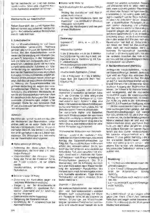 Vorschauseite 2: Reanimation 3. Teil: Erweiterte Maßnahmen: Medikamentöse Reanimation