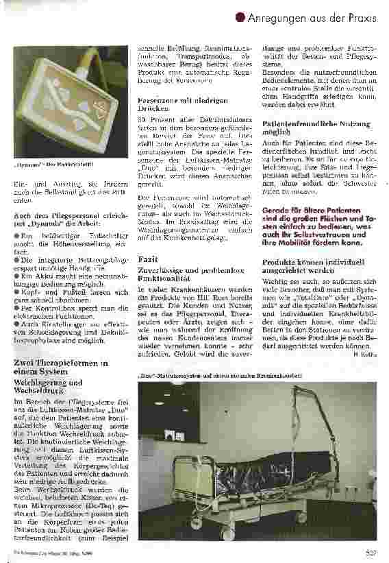 Vorschauseite 3: Pflegesysteme mit Zukunft Vom Krankenhausbett zur Speziallösung