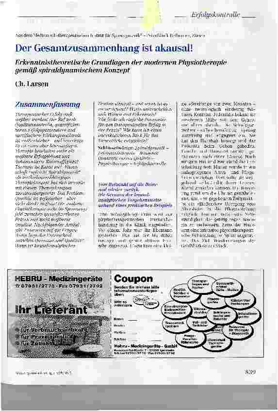 Vorschauseite 1: Der Gesamtzusammenhang ist akausal!