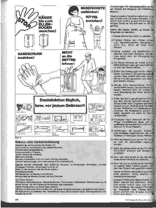 Vorschauseite 5: Isolierung bei Infektionskrankheiten zur Verhütung von Kreuzinfektionen