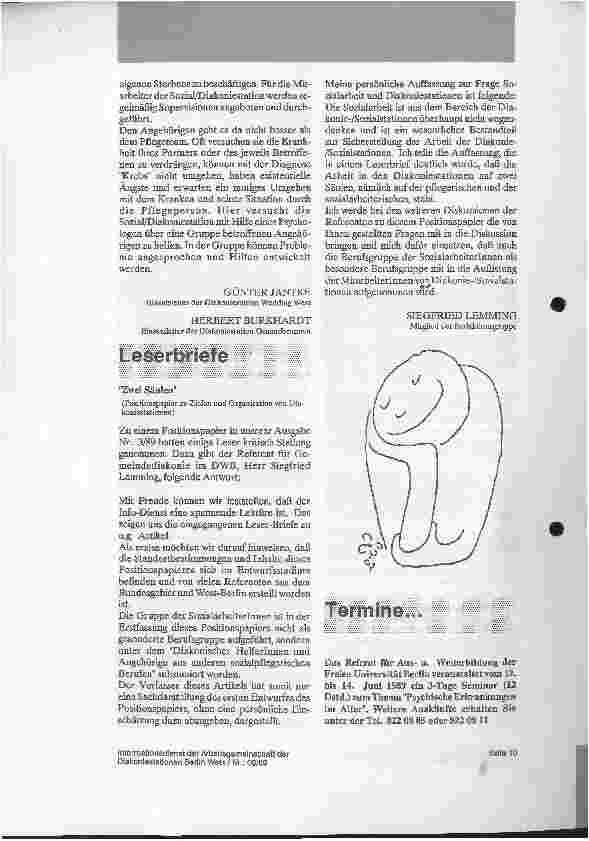 Vorschauseite 2: Onkologie in der Diakonistation - ein Pflegeteam lernt dazu