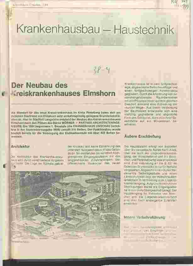 Vorschauseite 1: Krankenhausbau - Haustechnik Der Neubau des Kreiskrankenhauses Elmshorn