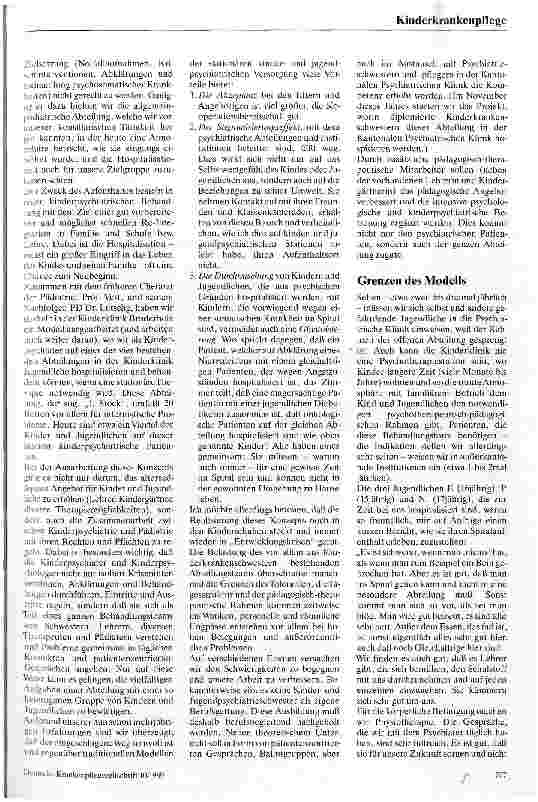 Vorschauseite 2: Das psychisch kranke Kind im Akutspital