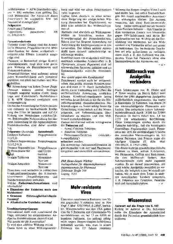 Vorschauseite 3: Analgetika