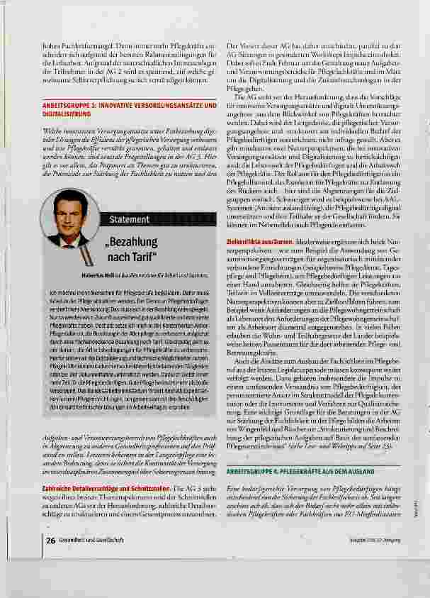 Vorschauseite 5: Mehr Köpfe für die Pflege