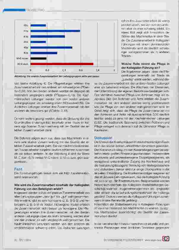 Vorschauseite 3: Die Rolle der Pflege und die erlebte Zusammenarbeit in der Krankenhausleitung