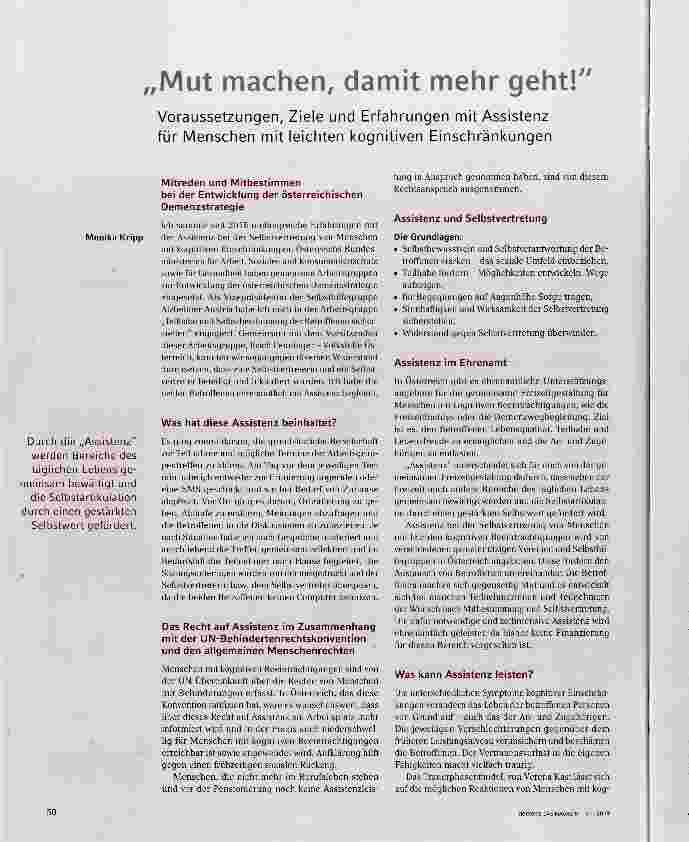 Vorschauseite 1: Mut machen, damit mehr geht!