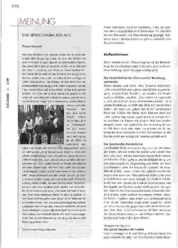Vorschauseite 3: Geschwister bleibt man sein Leben lang!