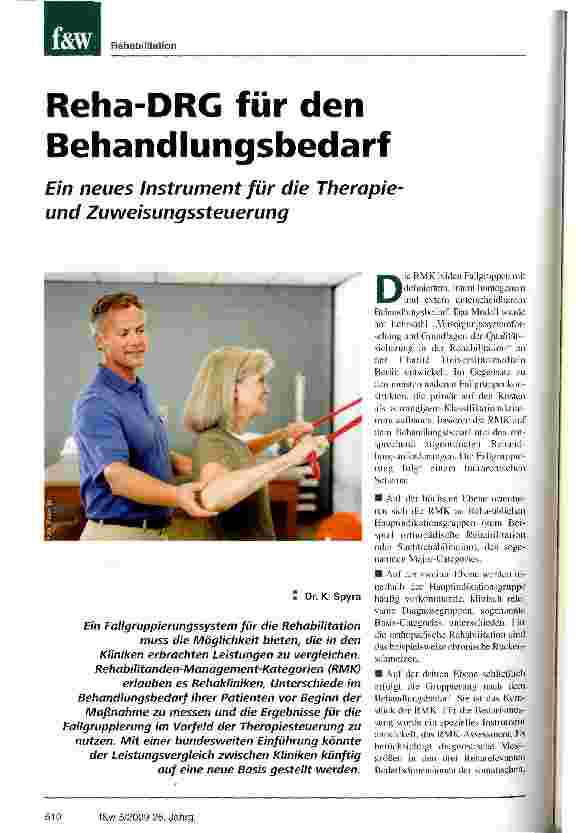 Vorschauseite 1: Reha-DRG für den Behandlungsbedarf