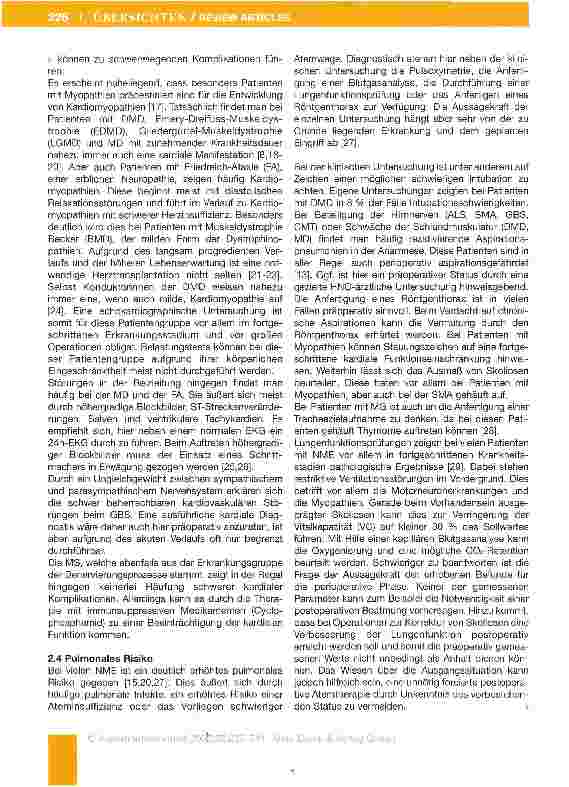 Vorschauseite 4: Anästhesiologische Aspekte bei Patienten mit Erkrankungen der neuromuskularen Einheit - ein problemorientierter Ansatz