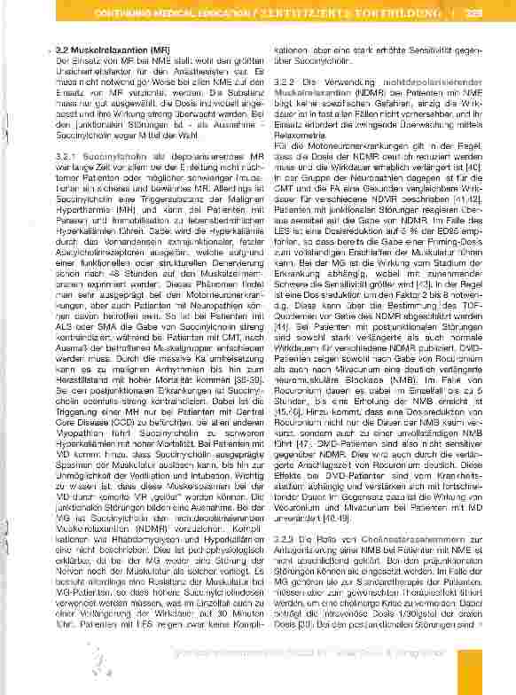 Vorschauseite 6: Anästhesiologische Aspekte bei Patienten mit Erkrankungen der neuromuskularen Einheit - ein problemorientierter Ansatz
