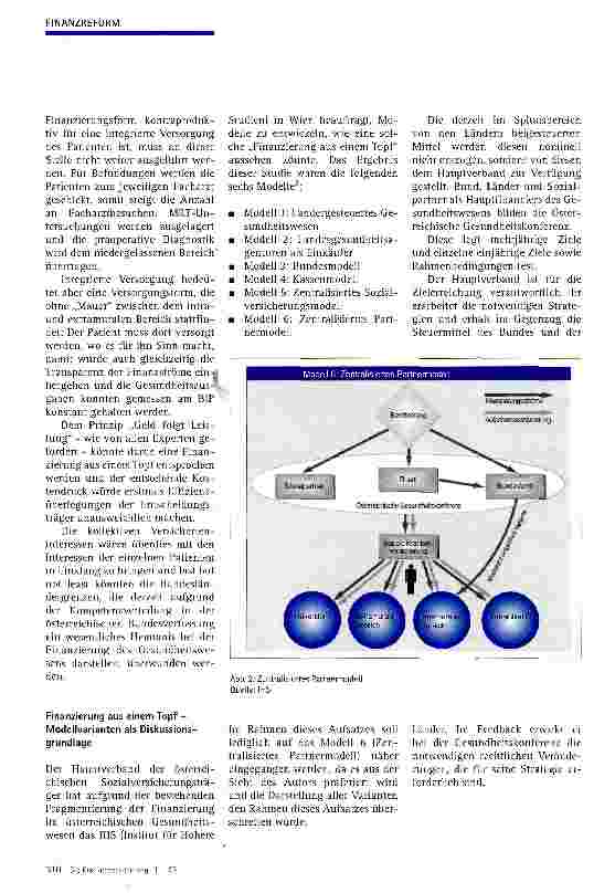 Vorschauseite 3: Finanzierung des Gesundheitswesens aus einem Topf