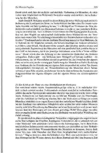 Vorschauseite 5: Der Wert der Fragilität Überlegungen zum Stellenwert von Kontingenzargumenten im Rahmen der Enhancementdebatte