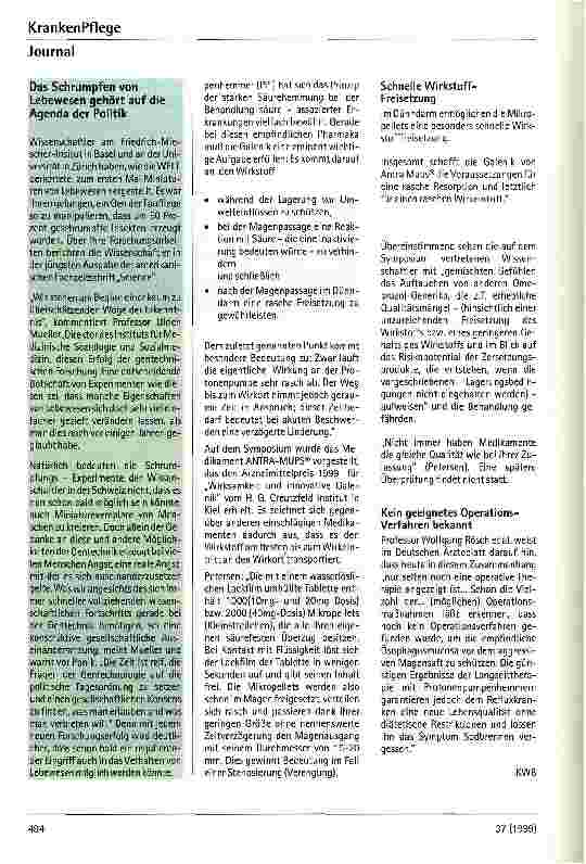 Vorschauseite 3: Preisgekröntes Medikament