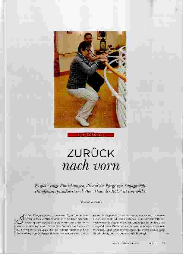 Vorschauseite 1: ZURÜCK nach vorn