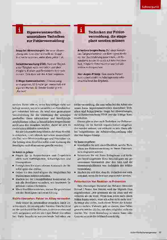 Vorschauseite 3: Aus Fehlern lernen statt Schuldige zu suchen