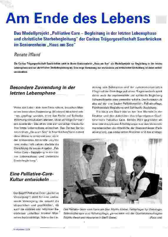 Vorschauseite 1: Am Ende des Lebens