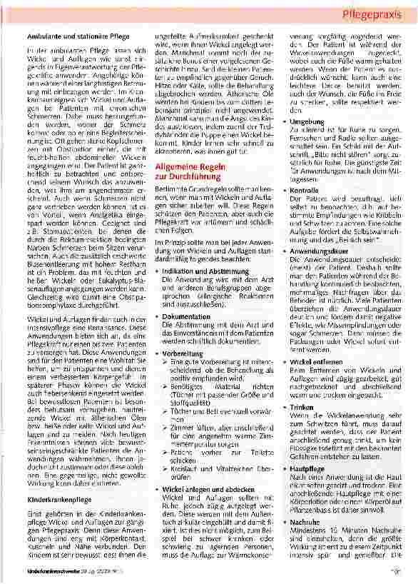 Vorschauseite 2: Naturheilkunde in der Pflege Teil II: Wickel und Auflagen