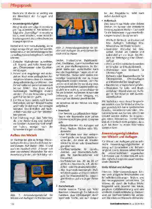 Vorschauseite 3: Naturheilkunde in der Pflege Teil II: Wickel und Auflagen