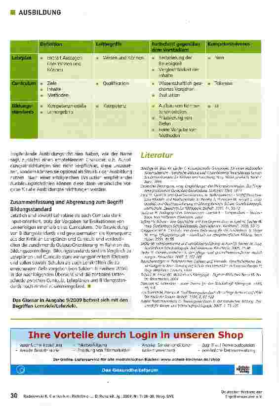 Vorschauseite 3: Curriculum, Richtlinie, Bildungsstandards oder Lehrplan?