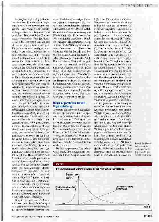 Vorschauseite 2: Gerechtigkeit bei der Zuweisung von Spenderorganen