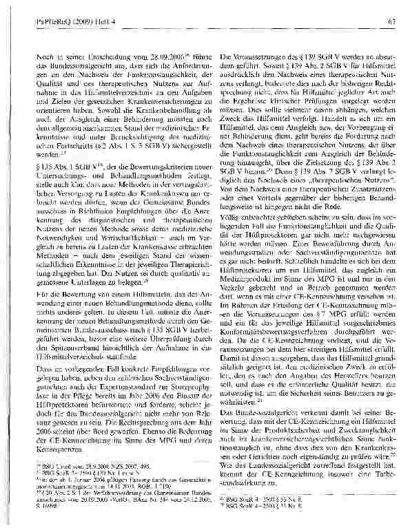 Vorschauseite 4: Keine präventiven Hilfsmittel im Hilfsmittelverzeichnis der gesetzlichen Krankenversicherungen bzw. was nutzt die CE-Kennzeichnung im Sinne des MPG?