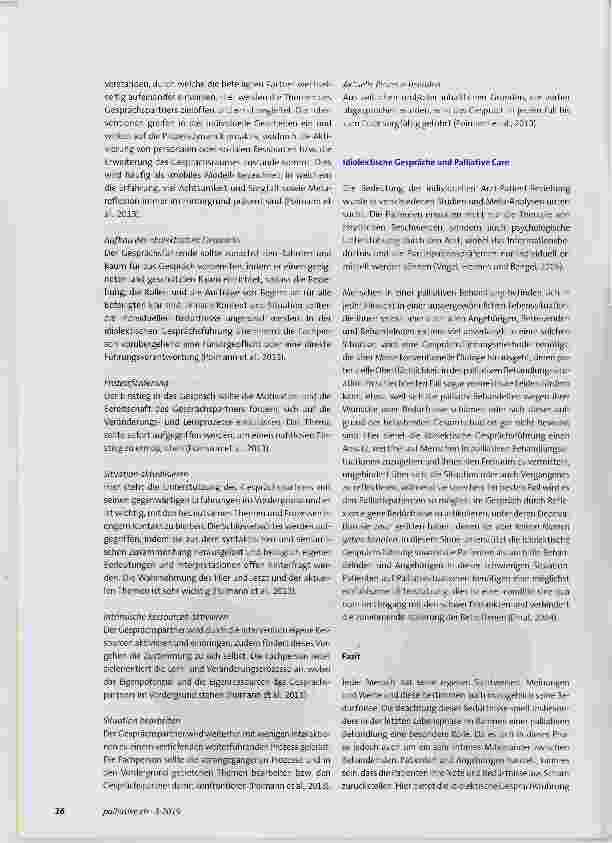 Vorschauseite 3: Idiolektik Eigensprache-Orientierte Gesprächsführung und Palliative Care