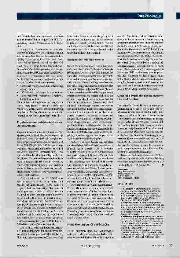 Vorschauseite 2: Masernausbrüche in Österreich und Deutschland: Impfmüdigkeit gefährdet auch Krankenhausmitarbeiter