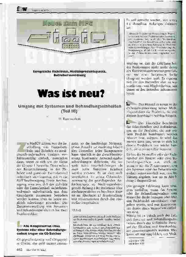 Vorschauseite 1: Was ist neu? Umgang mit Systemen und Behandlungseinheiten, Teil 3