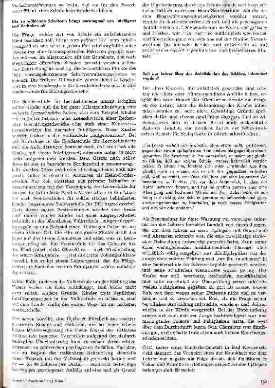 Vorschauseite 3: Rehabilitationsmöglichkeiten anfallskranker Kinder und Jugendlicher