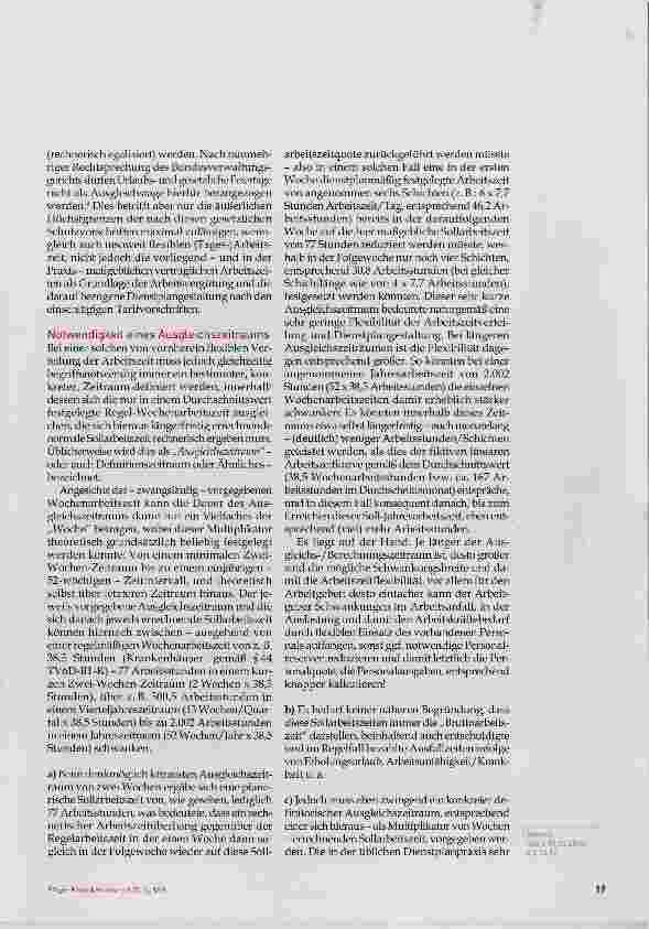 Vorschauseite 2: Berechnung der flexiblen Arbeitszeit
