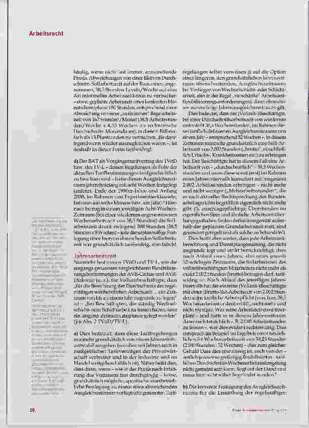Vorschauseite 3: Berechnung der flexiblen Arbeitszeit