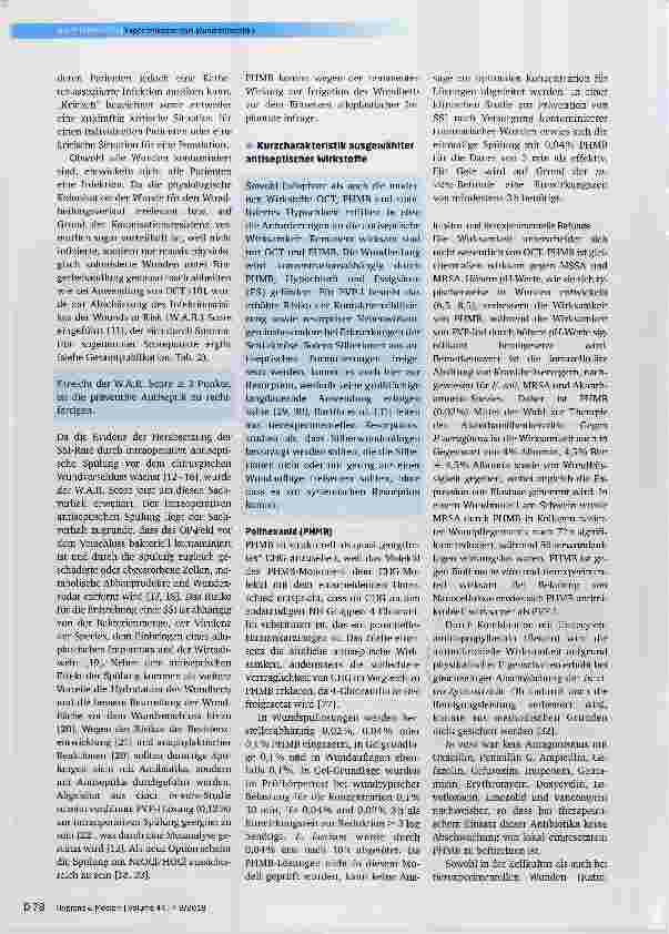 Vorschauseite 3: Auswahl von Wundantiseptika Aktualisierung des Expertenkonsensus 2018