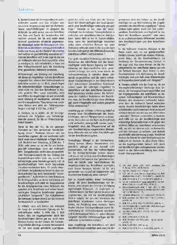 Vorschauseite 2: Die Vorsorgevollmacht in der betreuungsgerichtlichen Praxis