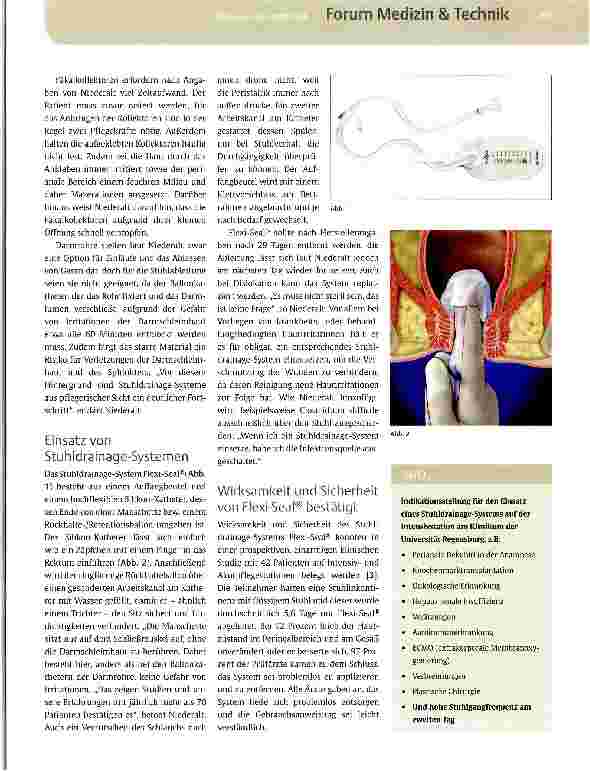 Vorschauseite 2: Moderne Stuhldrainage-Systeme erleichtern Pflege und reduzieren Personalkosten