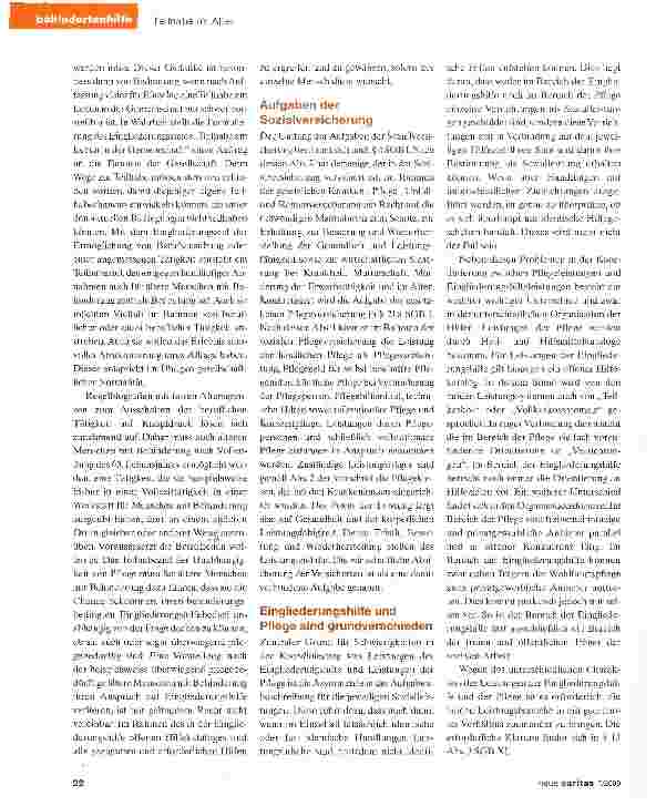 Vorschauseite 2: Eingliederungshilfe muss Vorrang vor Pflege haben